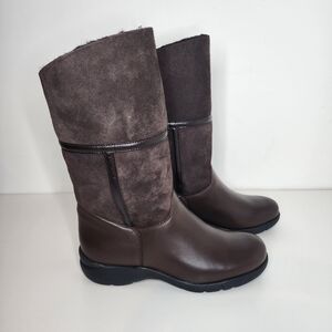 La Canadienne Harlan Womens Asymmetric Boots In Brown Size 7.5